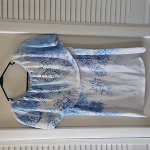 Reba sleeveless yoke neck sweater